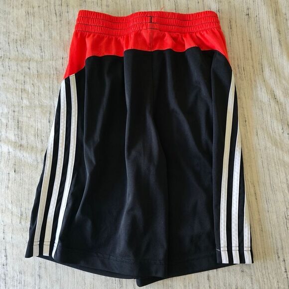 Adidas Black and Red Athletic Shorts - Picture 2 of 3